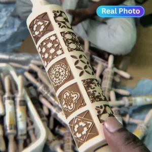 Embossed Rolling Pin - Mix Square Design