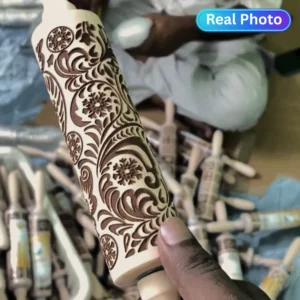 Embossed Rolling Pin - Flower Design