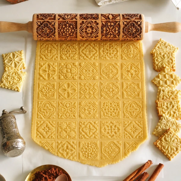 Premium Embossed Rolling Pin