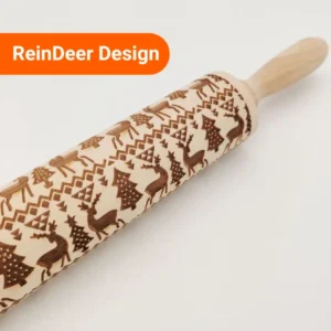 Embossed Rolling Pin - ReinDeer Element
